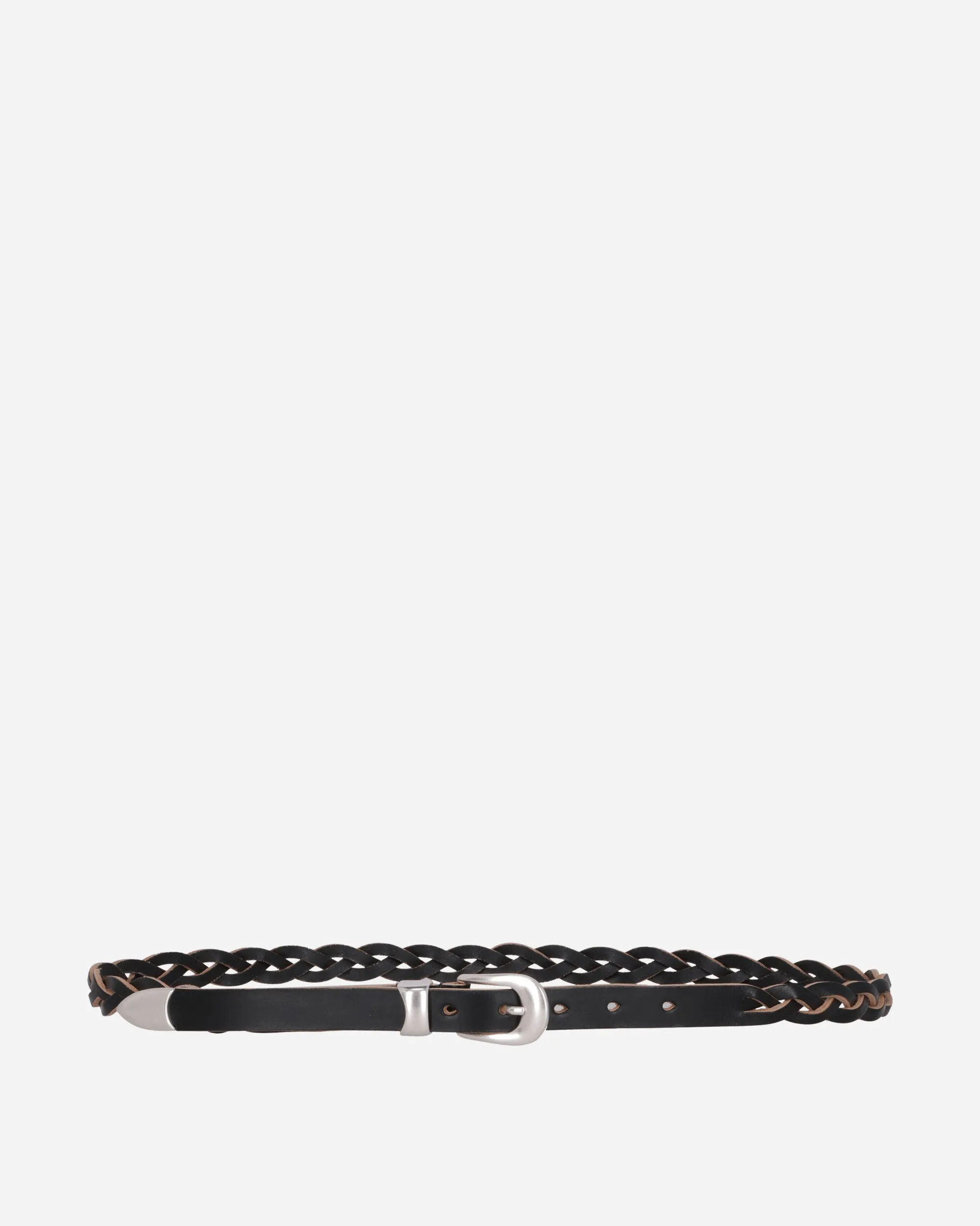 2cm Braided Belt Black
