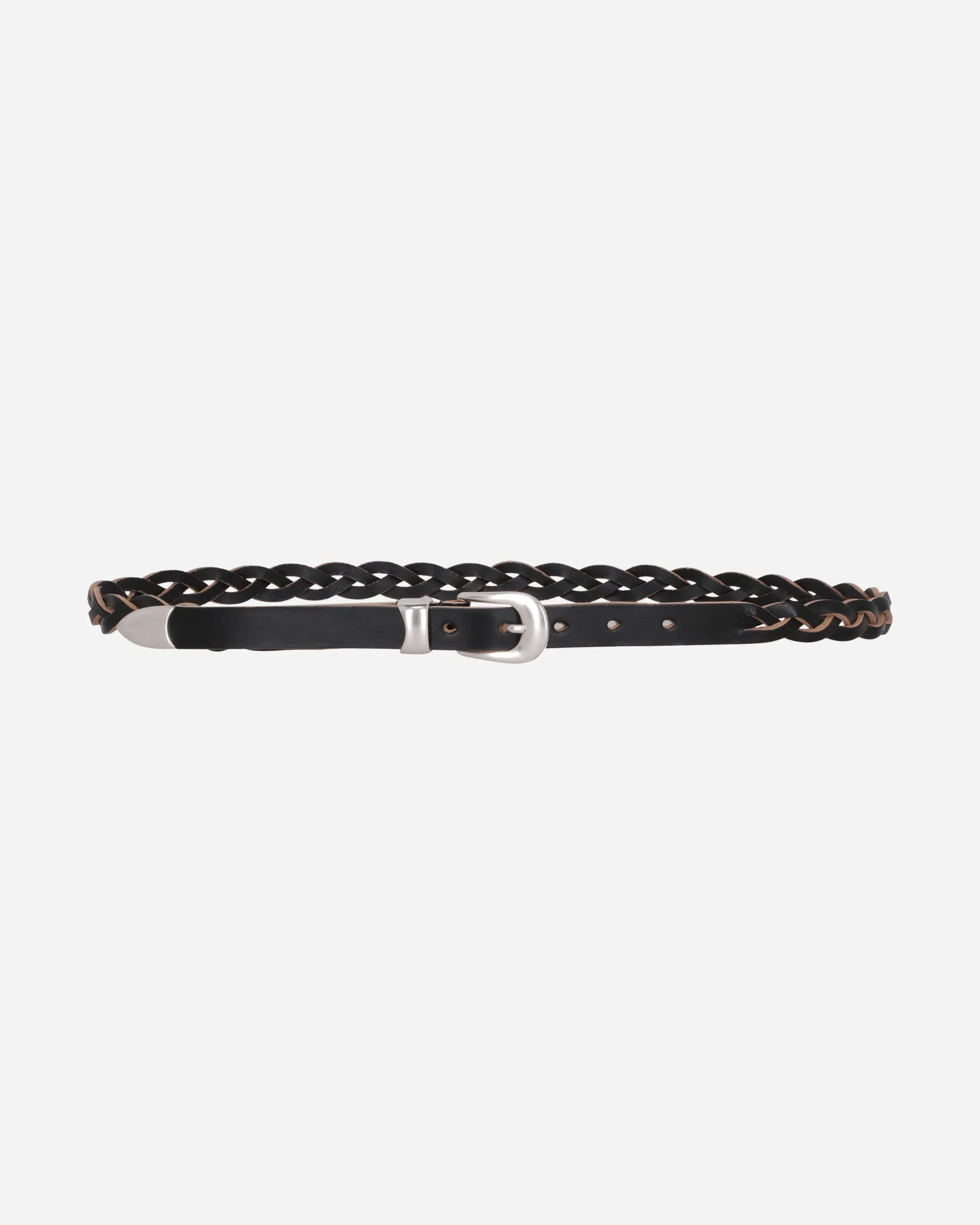 2cm Braided Belt Black