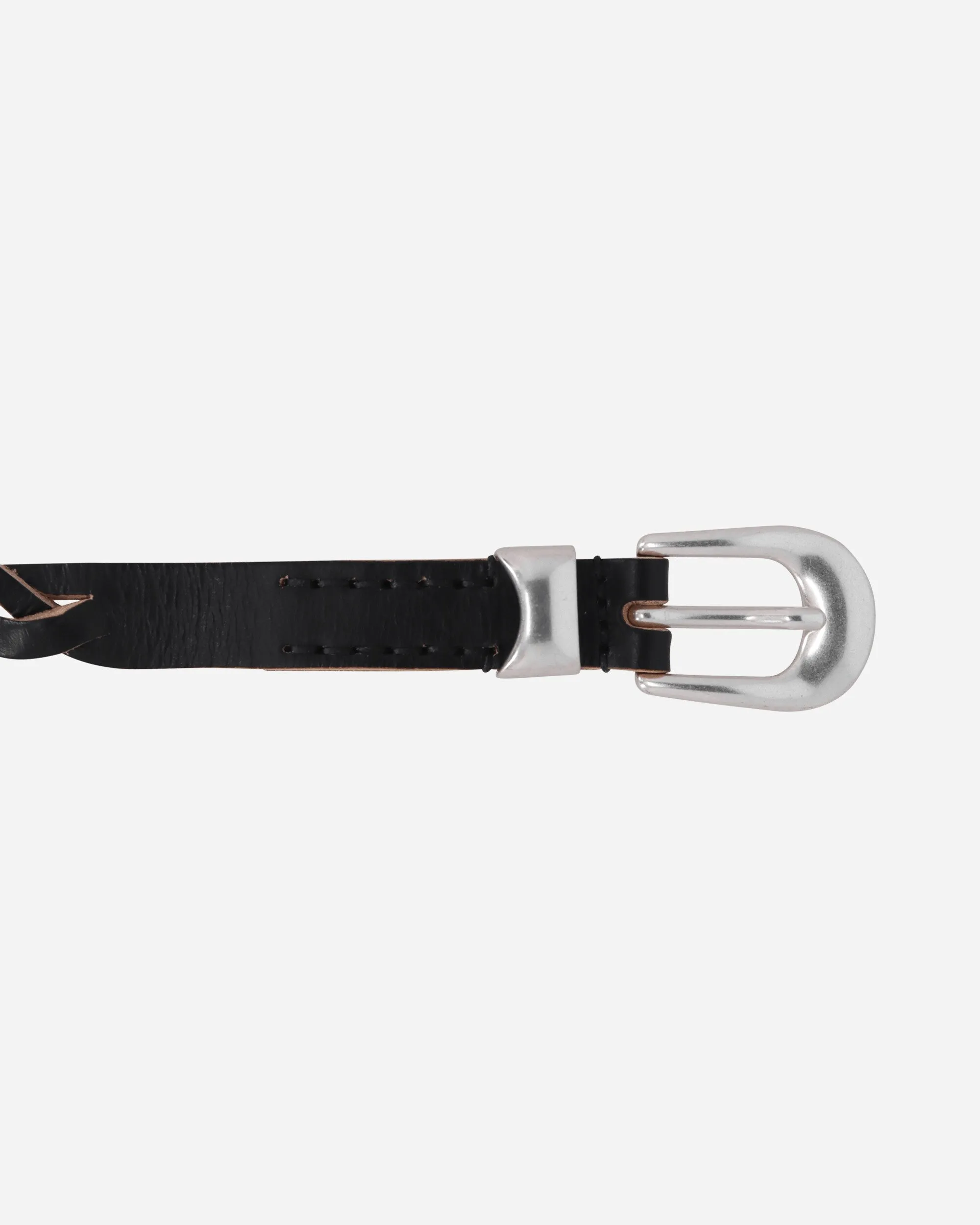 2cm Braided Belt Black