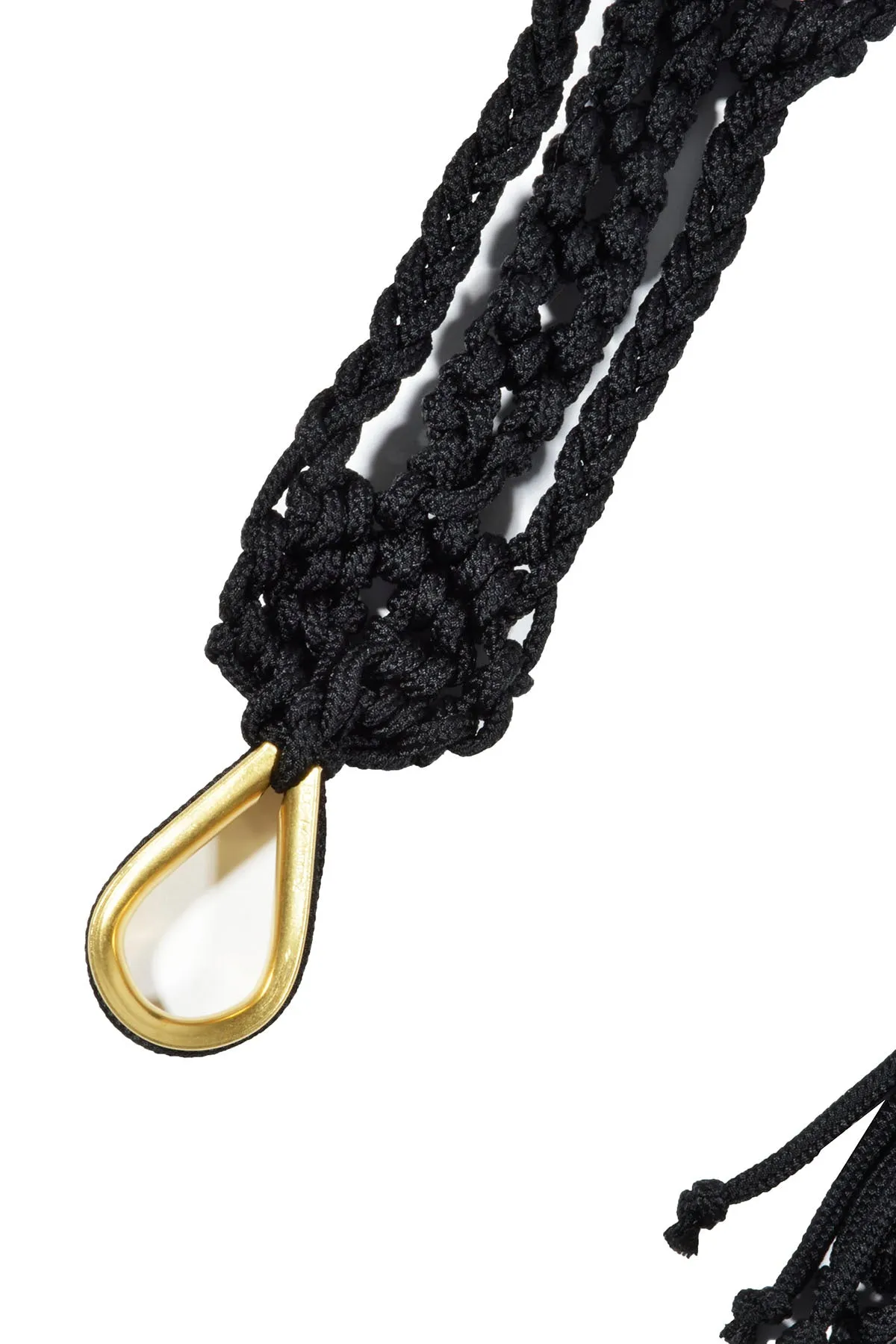 Alberta Ferretti Interwoven Logo Buckle Belt