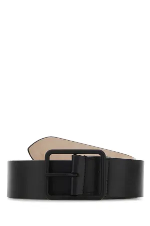Alexander McQueen Logo Engraved Punched Hole Buckle Belt