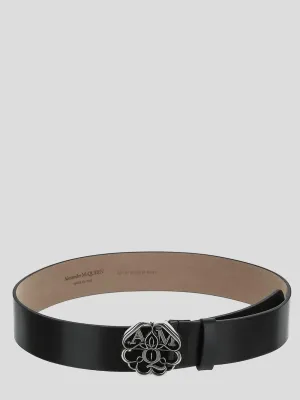 Alexander McQueen Logo Plaque Belt