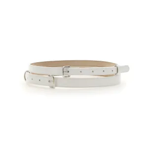 Alexander McQueen Thin Double Buckle Belt