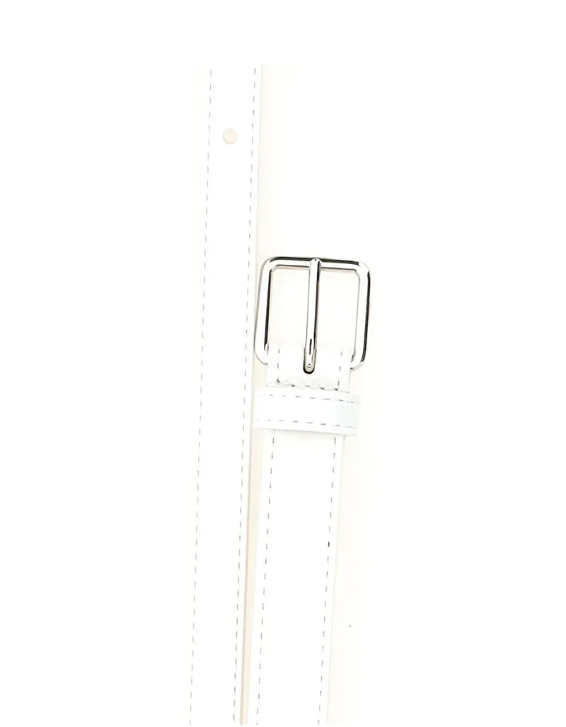 Alexander McQueen Thin Double Buckle Belt