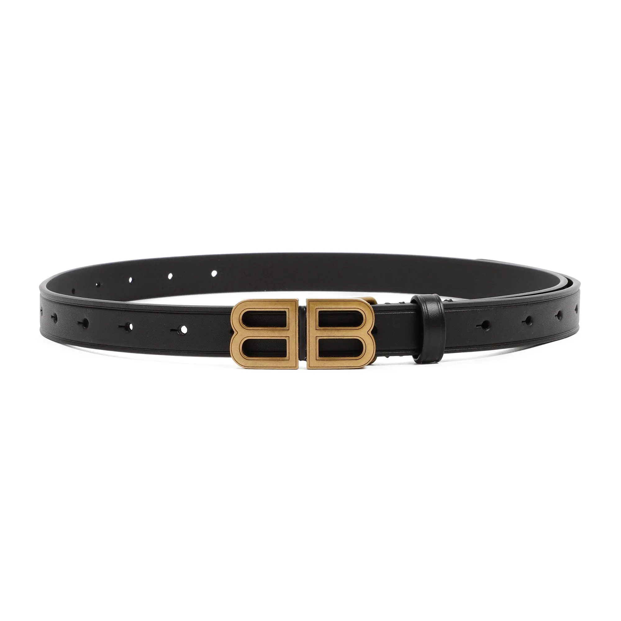 Balenciaga Hourglass BB Logo Buckle Belt