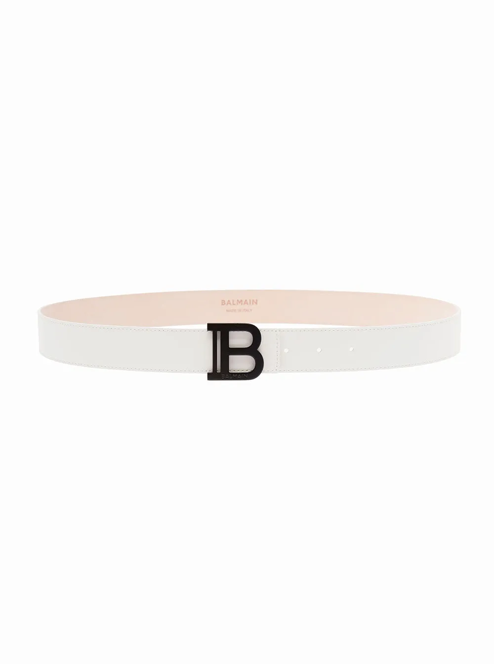 Balmain Logo Plaque Buckle Belt