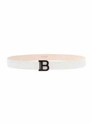 Balmain Logo Plaque Buckle Belt