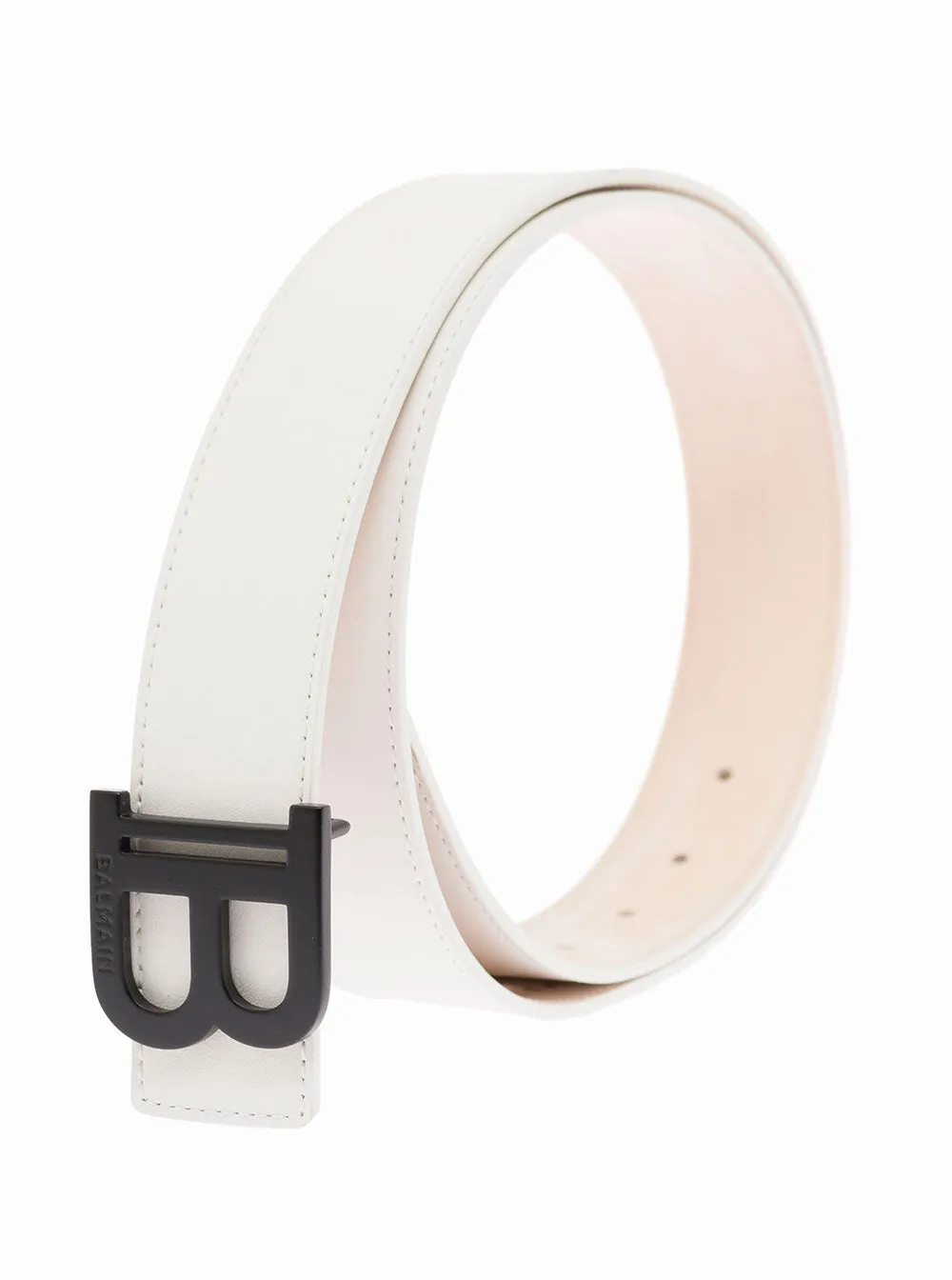 Balmain Logo Plaque Buckle Belt