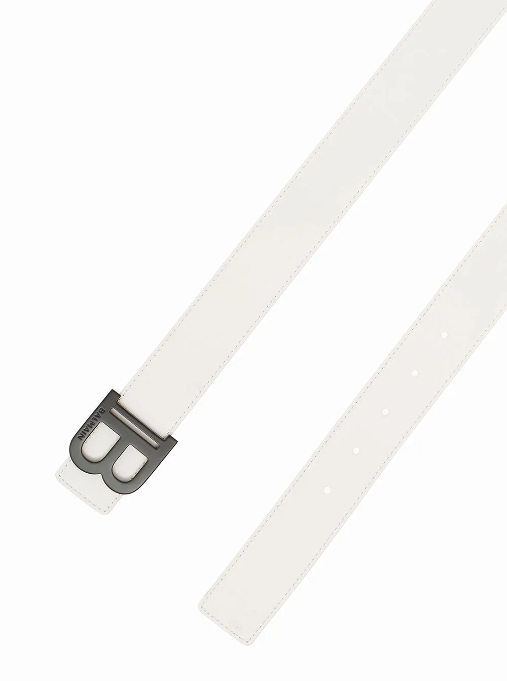 Balmain Logo Plaque Buckle Belt