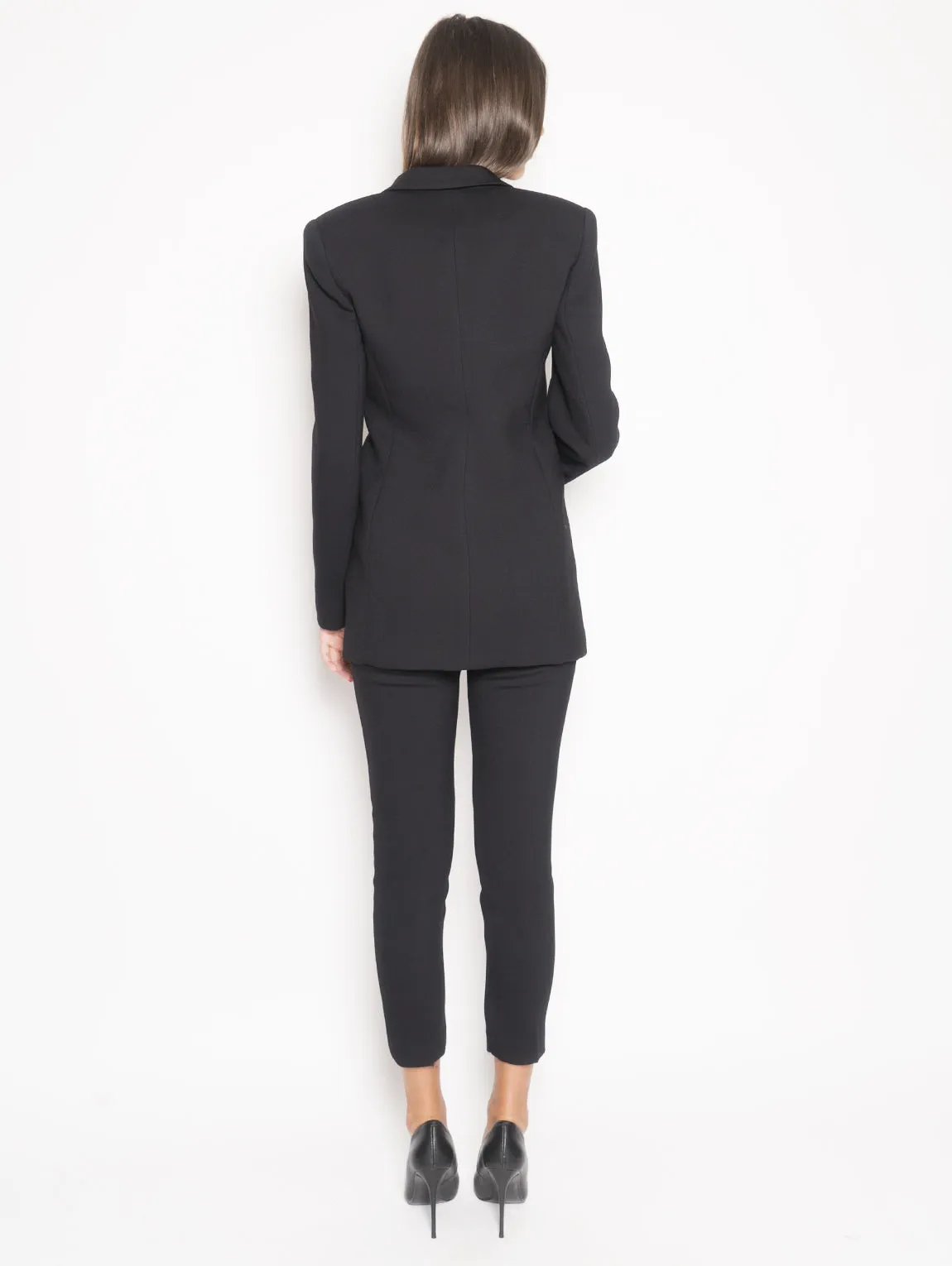 Blazer with Cinta Ledere Black
