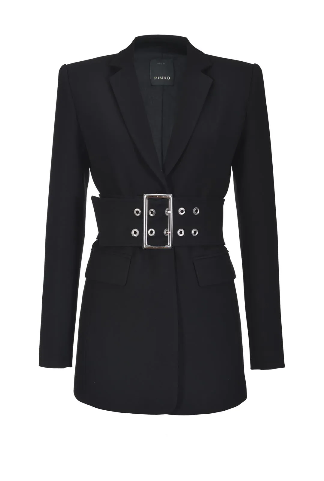Blazer with Cinta Ledere Black