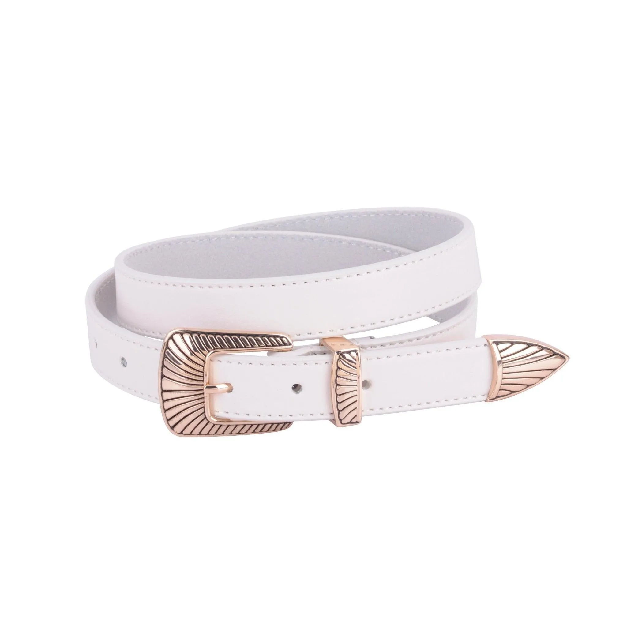 Boho Buckle Leather Belt Set