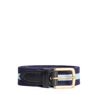 Brady Web Belt Navy / Light Blue