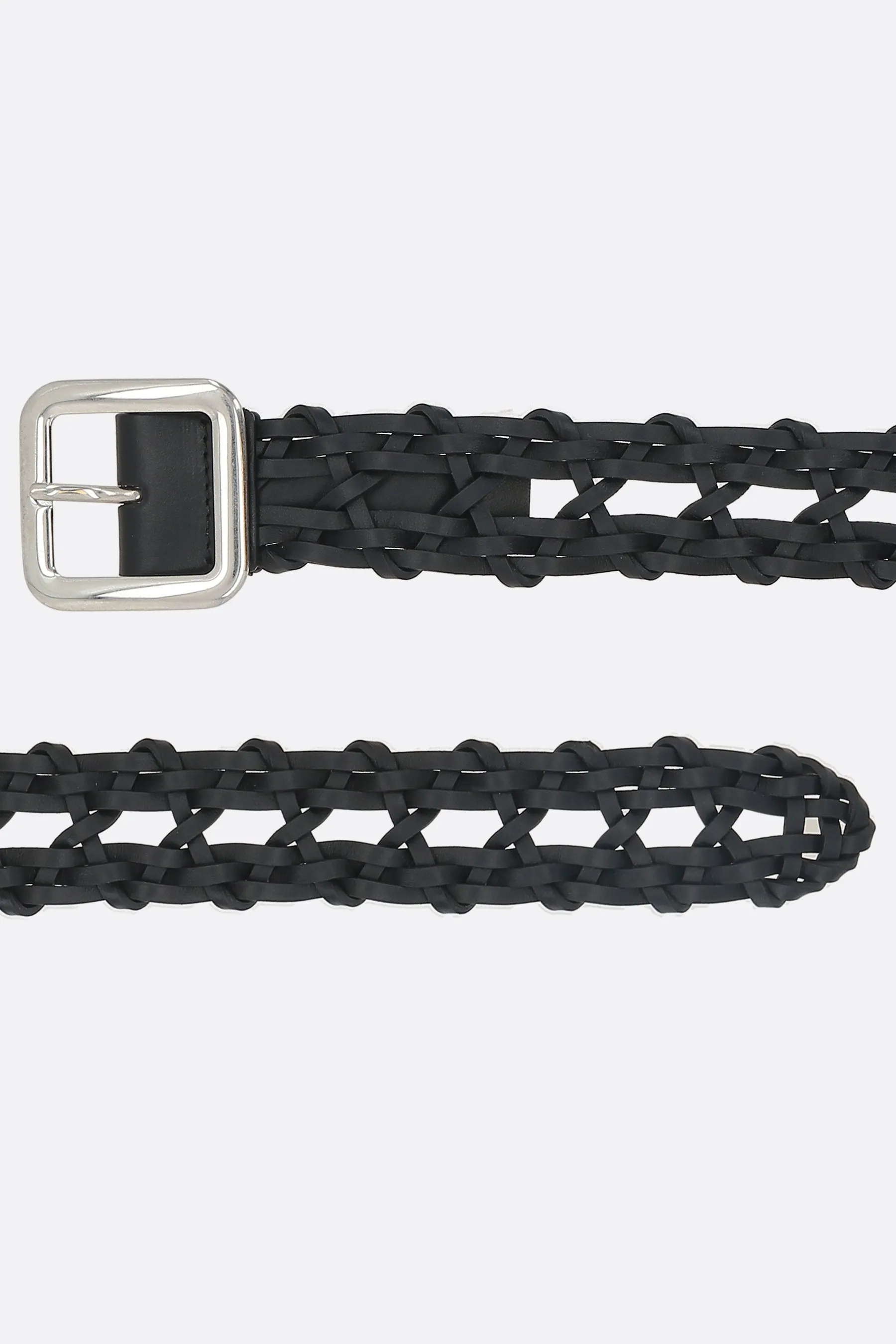 braided leather belt
