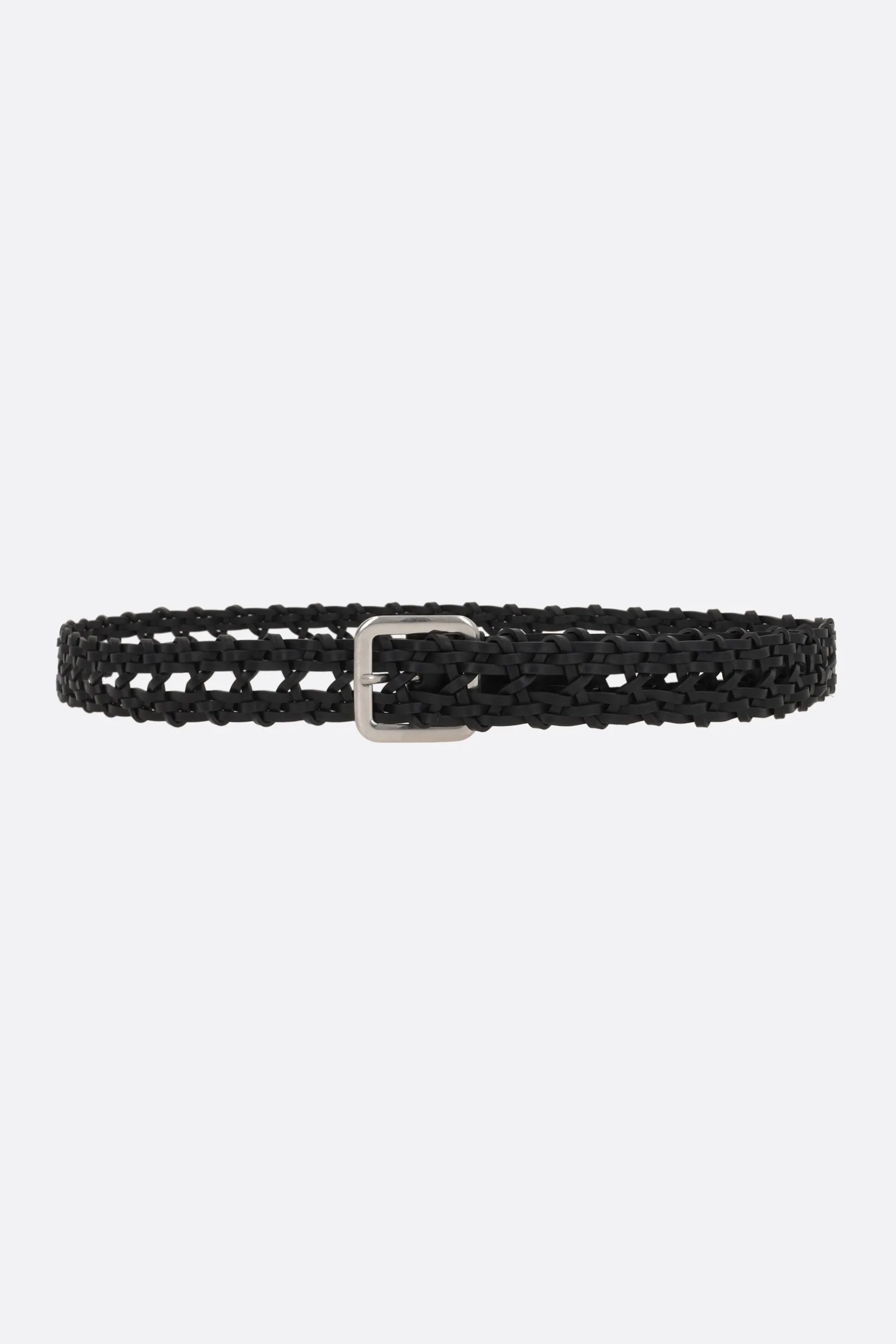 braided leather belt