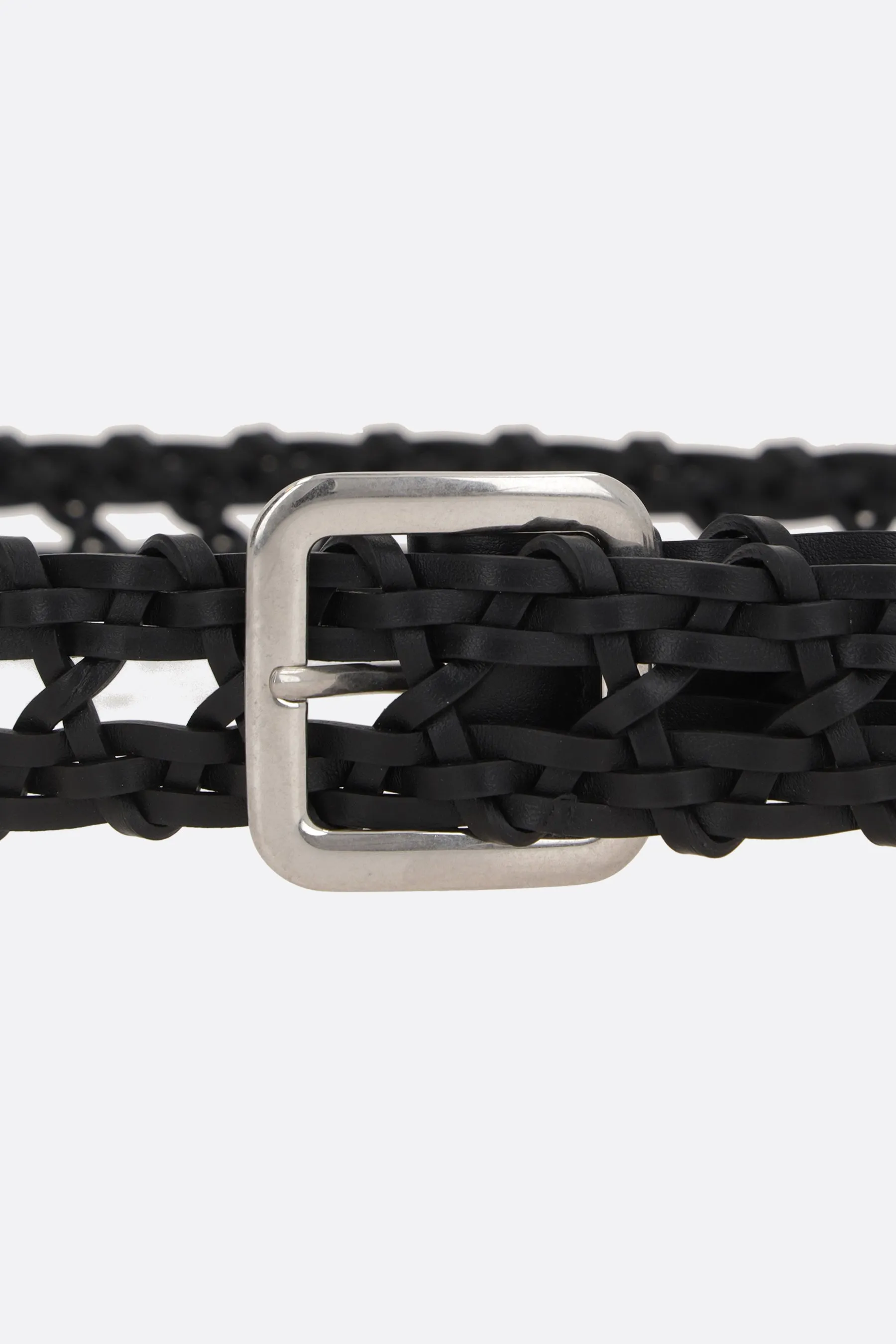 braided leather belt