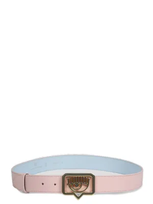 Chiara Ferragni Eyelike Logo-Plaque Belt