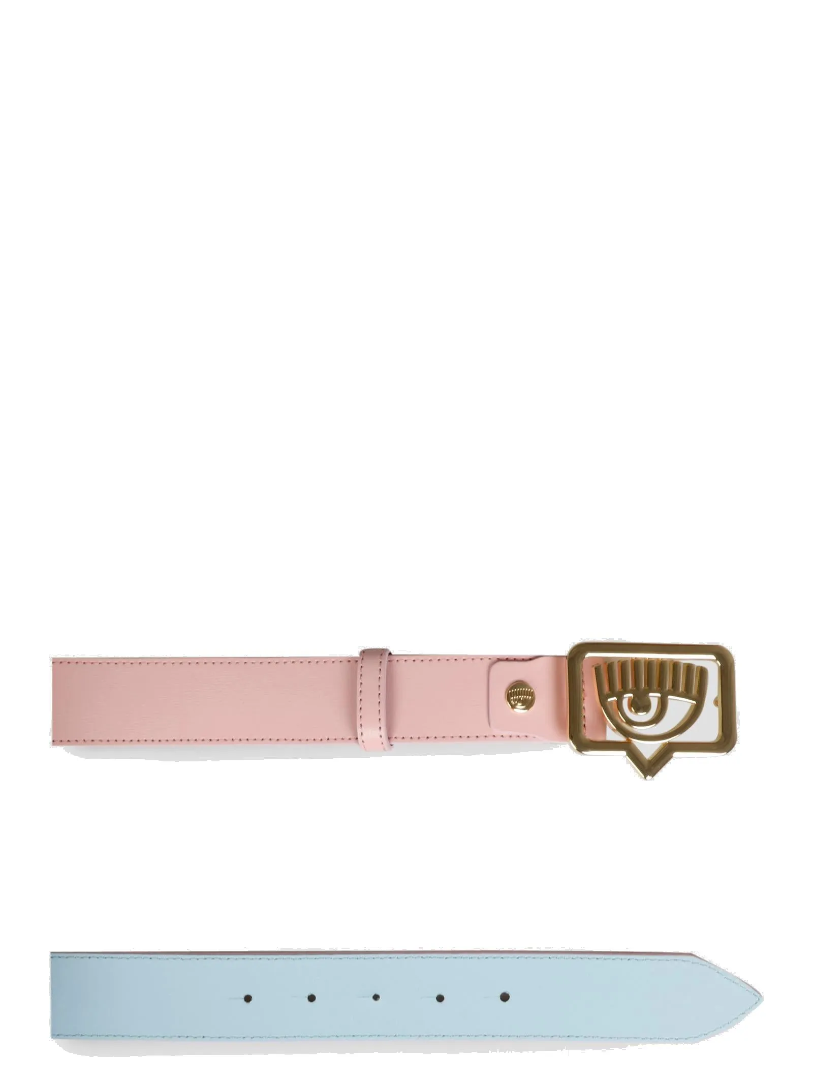Chiara Ferragni Eyelike Logo-Plaque Belt