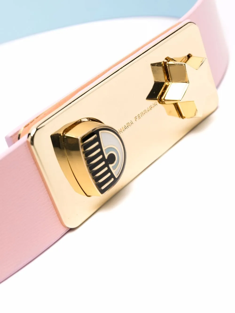 Chiara Ferragni Logo Plaque Buckle Belt