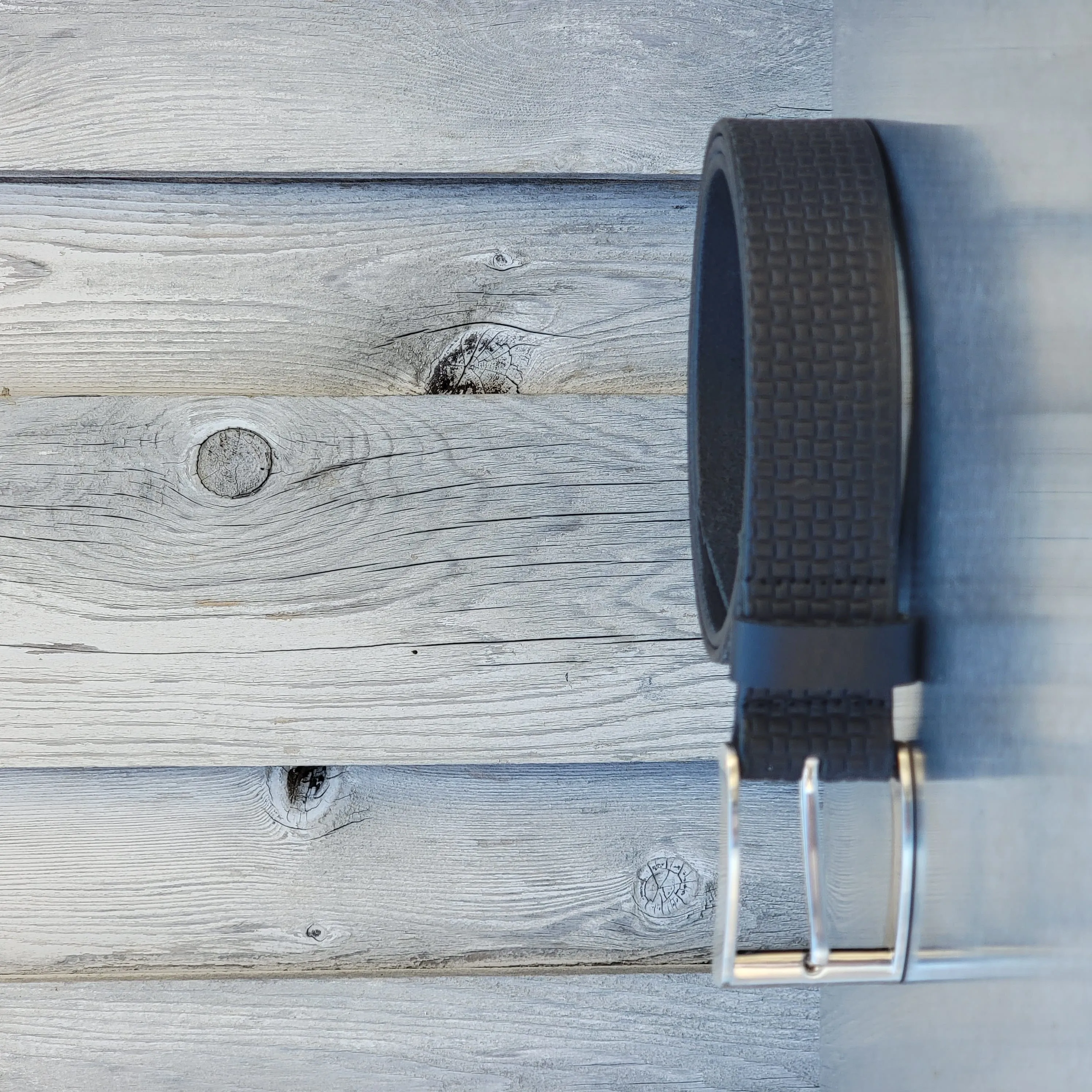 Cognac Formal Textured 100% Real Leather Belt