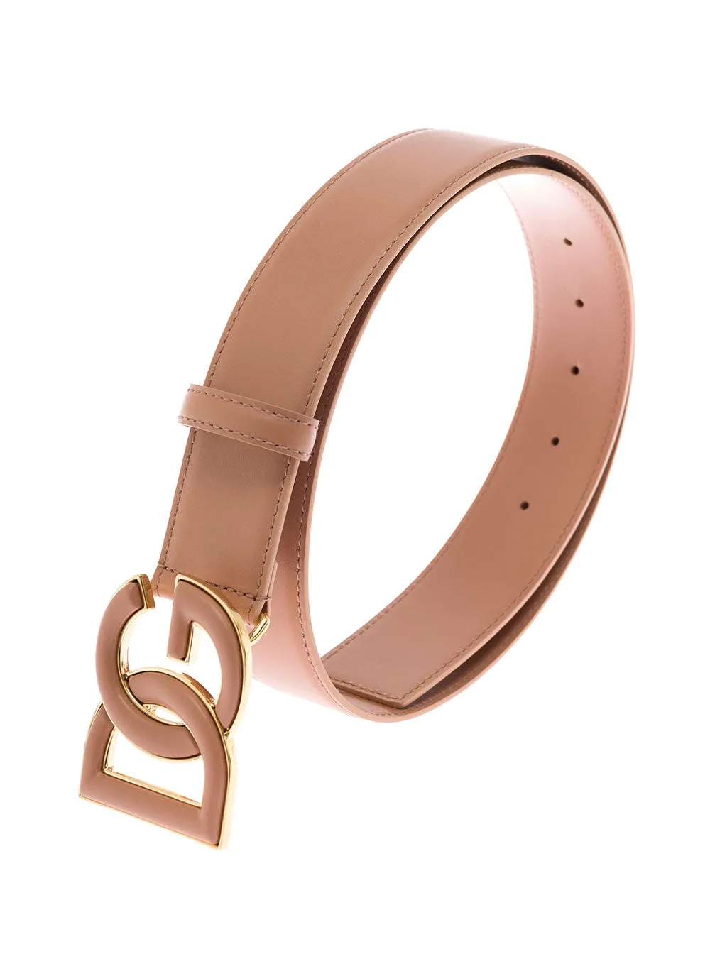 Dolce & Gabbana DG Logo Plaque Buckle Belt