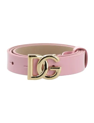 Dolce & Gabbana Kids Logo Buckle Belt