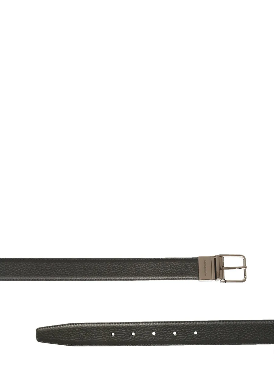 Dolce & Gabbana Logo Engraved Buckle Belt