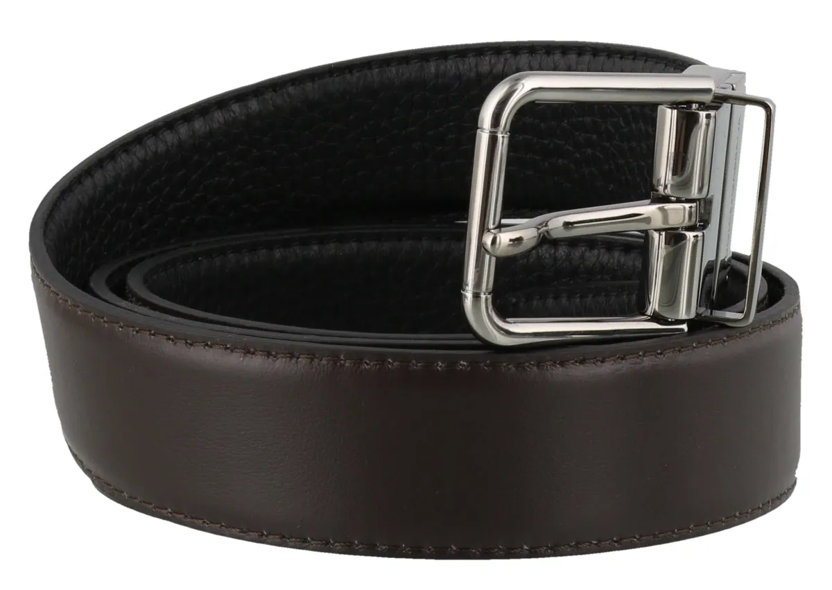 Dolce & Gabbana Logo Engraved Buckle Belt