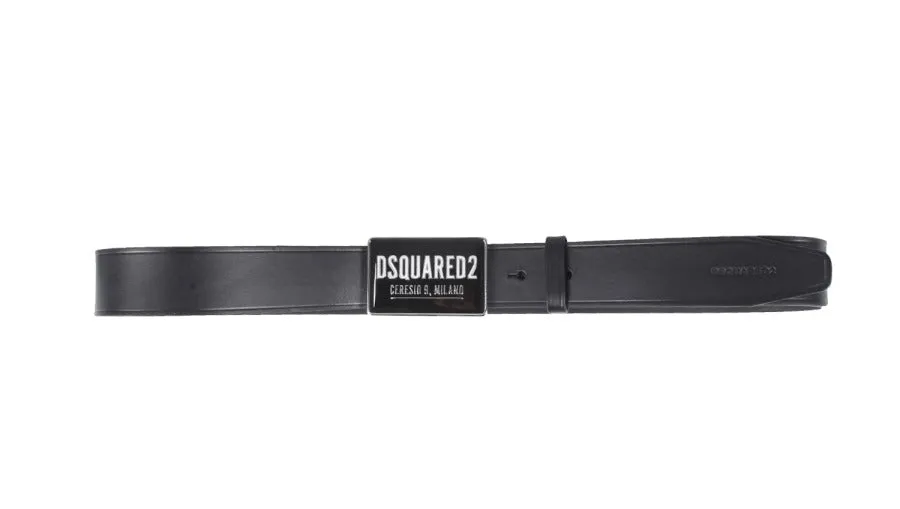 Dsquared2 Logo Plaque Buckle Belt