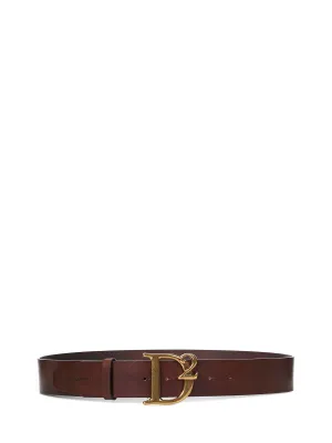 Dsquared2 Logo Plaque Buckle Belt
