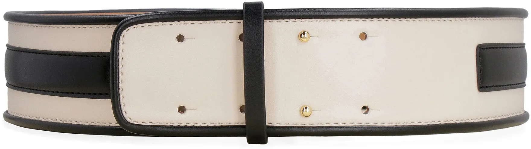Elisabetta Franchi Logo Padlock High Waist Belt