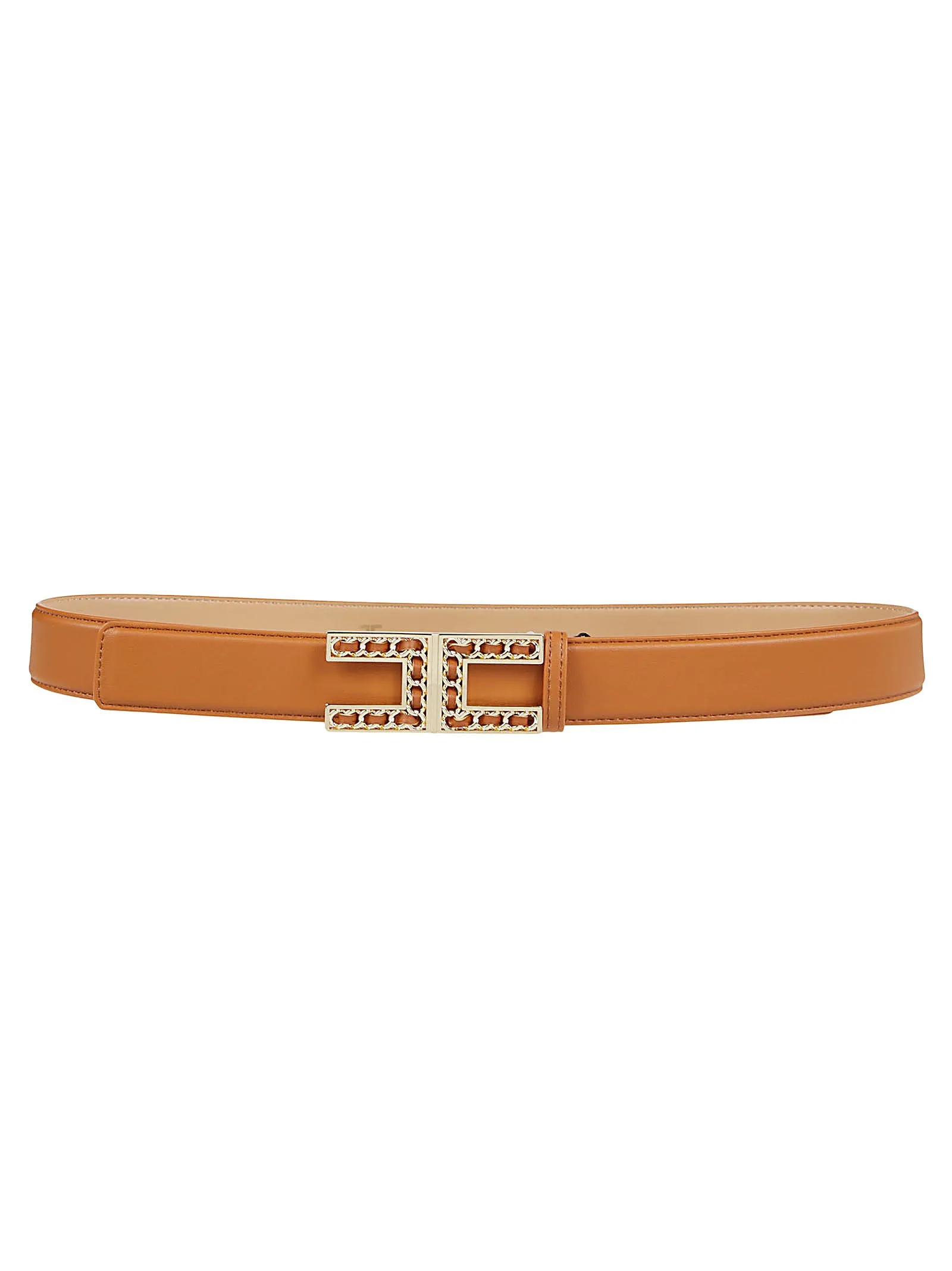 Elisabetta Franchi Logo Padlock Pendant Belt