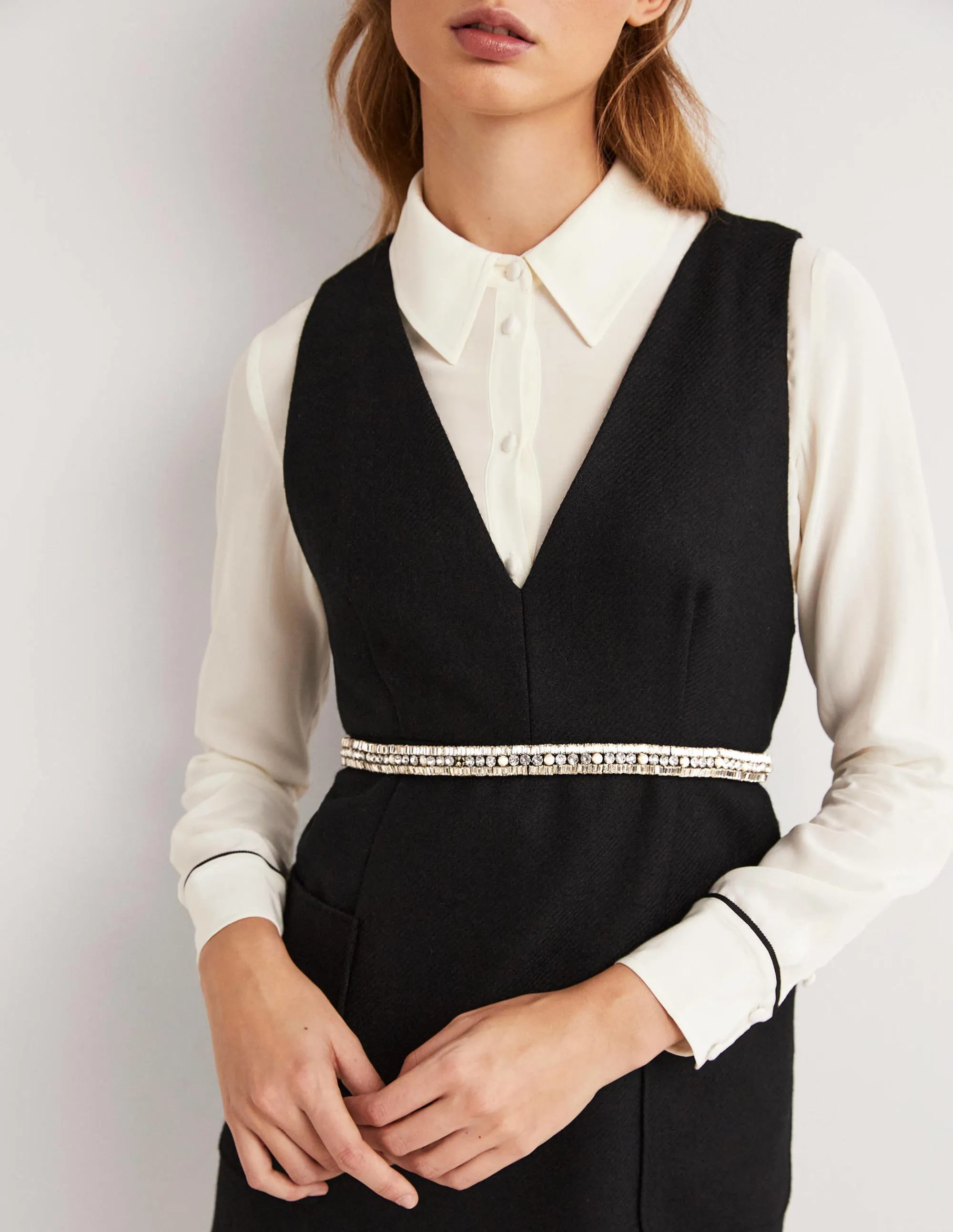 Embellished Waist Belt-Black
