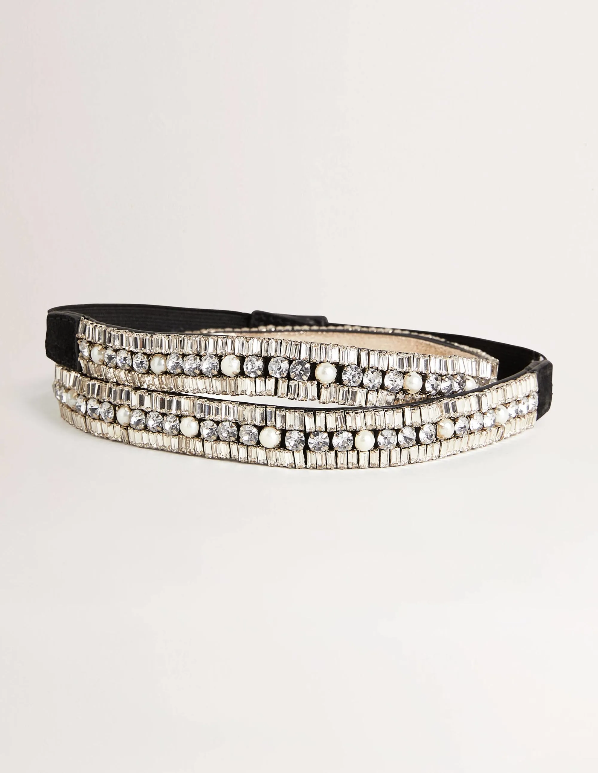 Embellished Waist Belt-Black