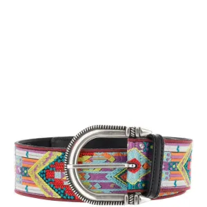 Etro Embroidered Buckle Belt