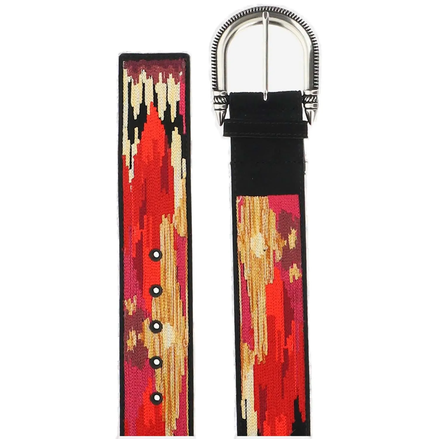 Etro Embroidered Buckle Belt