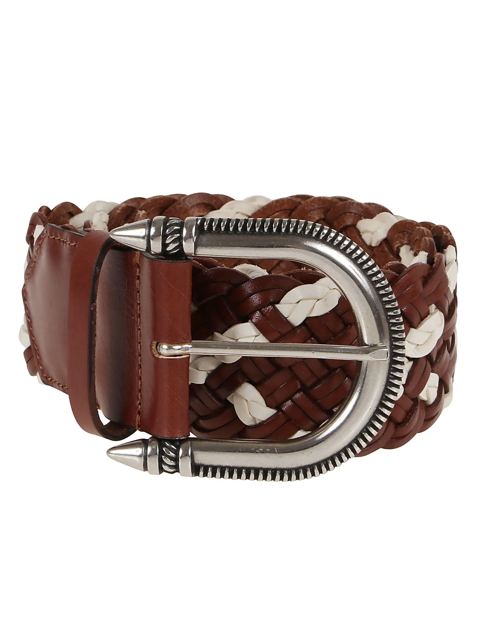 Etro Interwoven D-Ring Buckle Belt