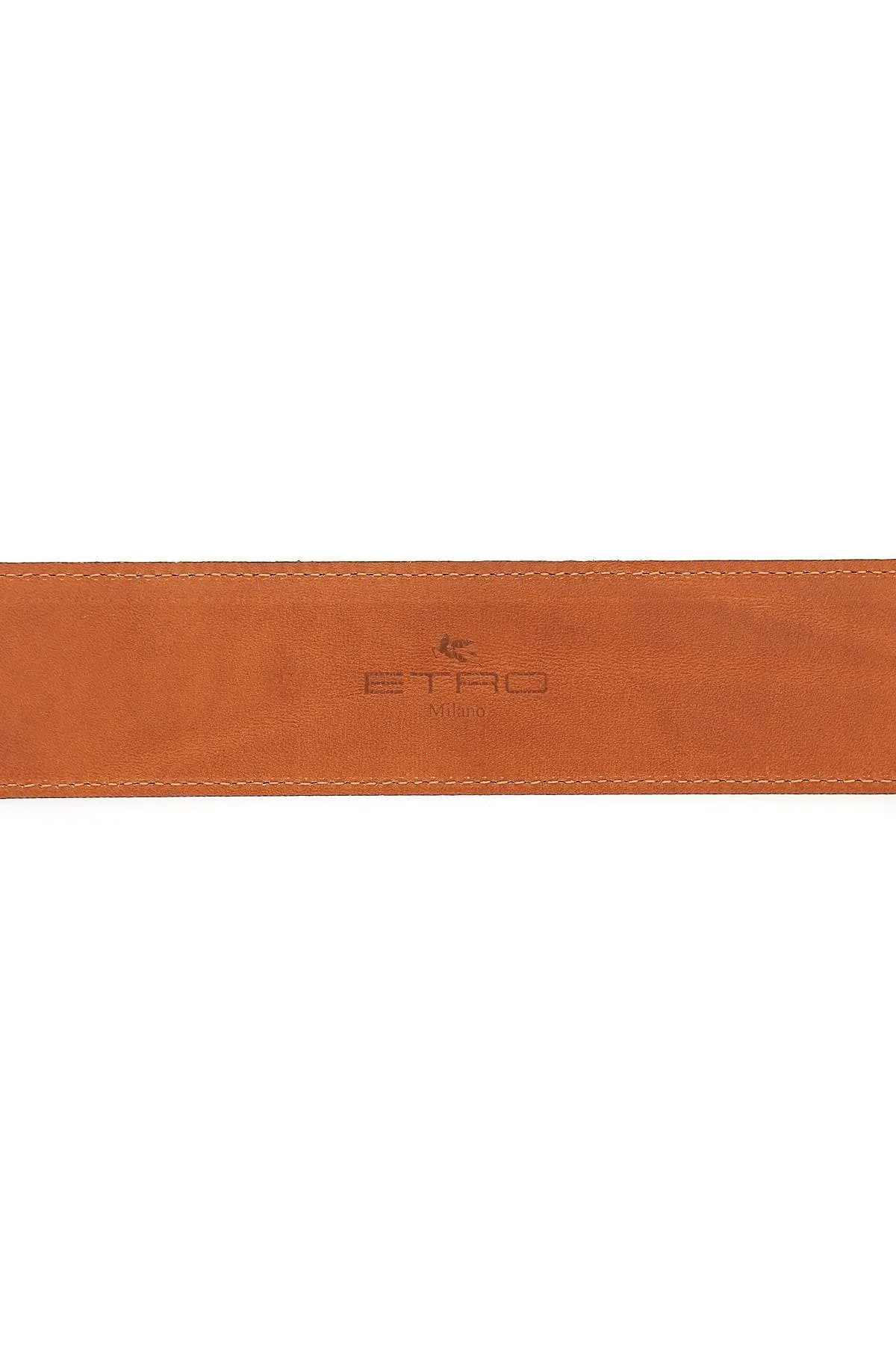 Etro Paisley Printed Textured Belt