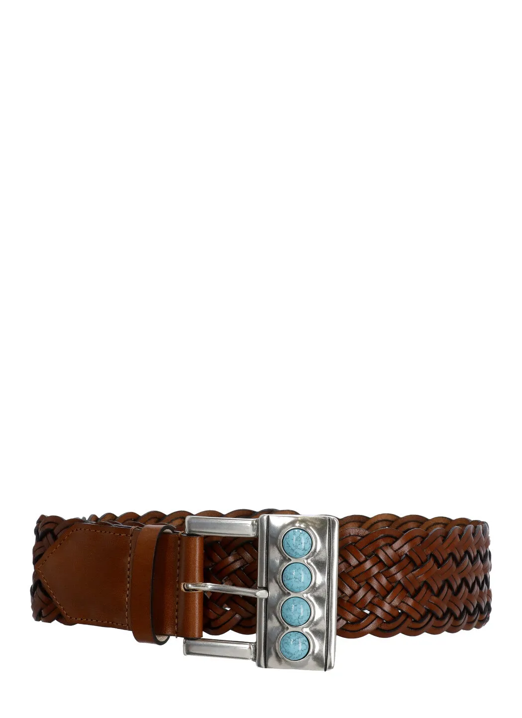 Etro Stone Embellished Buckle Belt