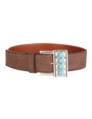 Etro Studed Buckle Belt
