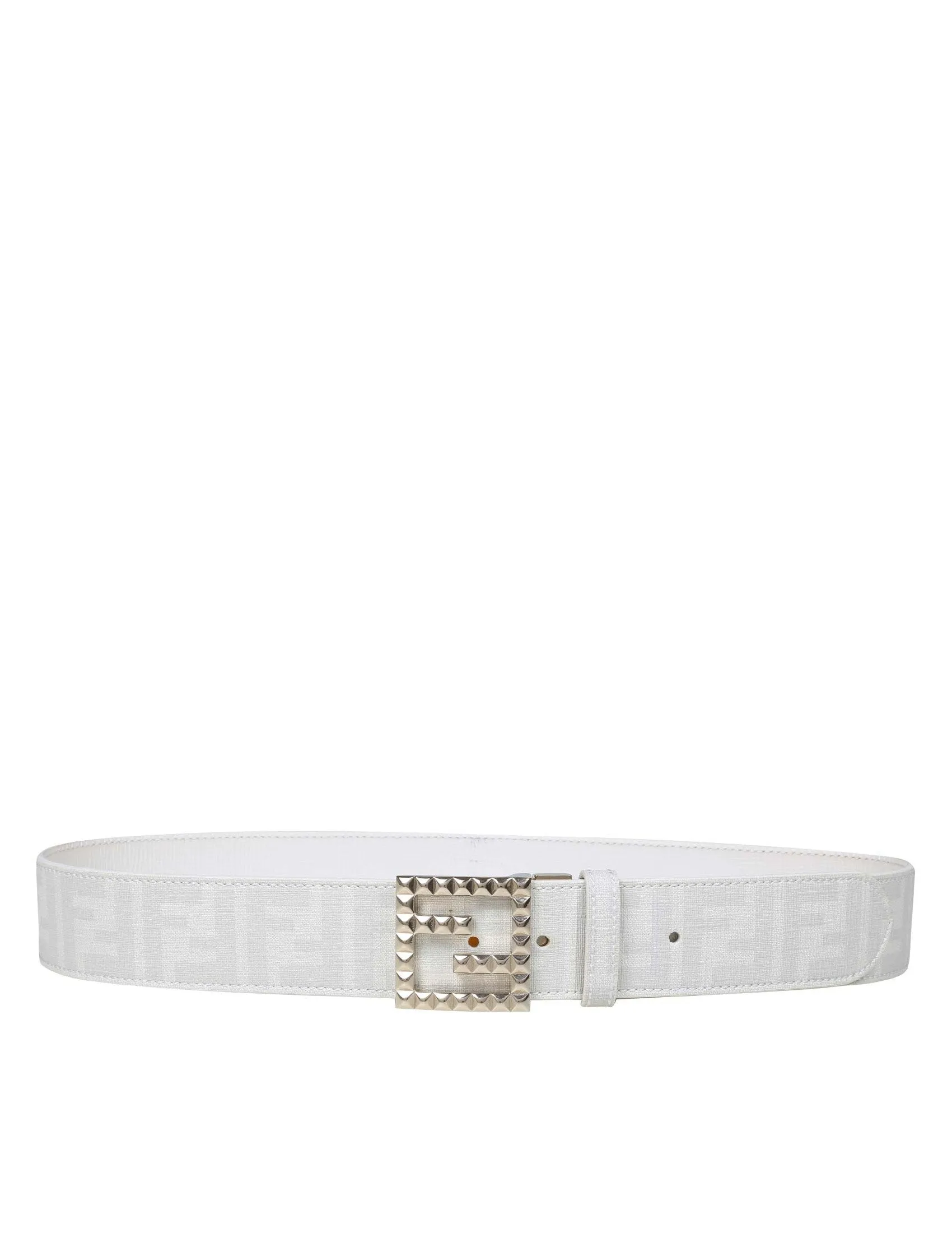 Fendi Monogam Print Logo Buckle Belt