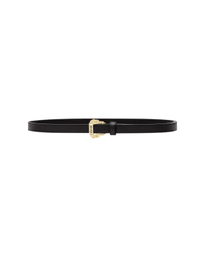 Gold Garland Logo Leather Belt