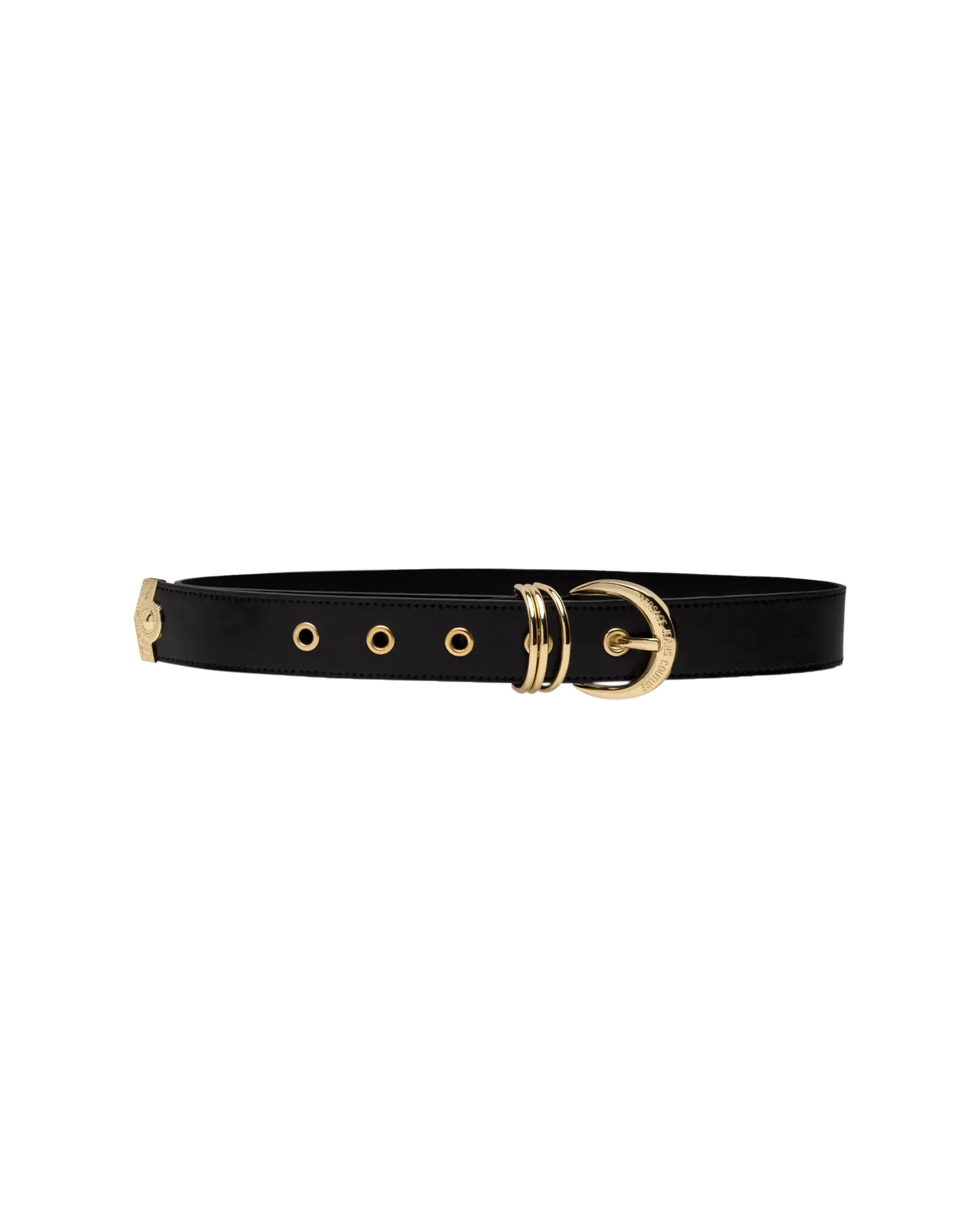 Gold Logo D-Ring Belt