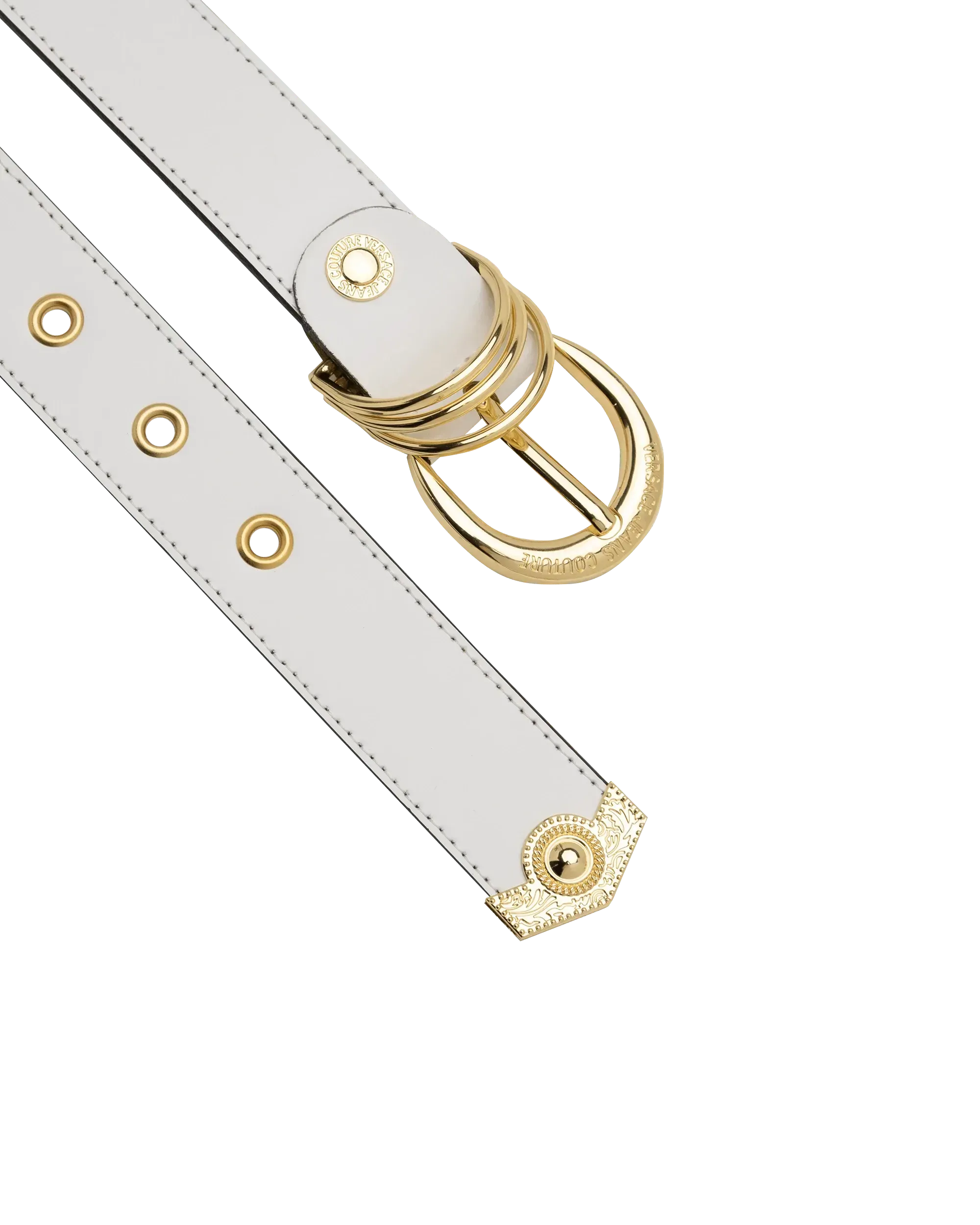 Gold Logo D-Ring Belt