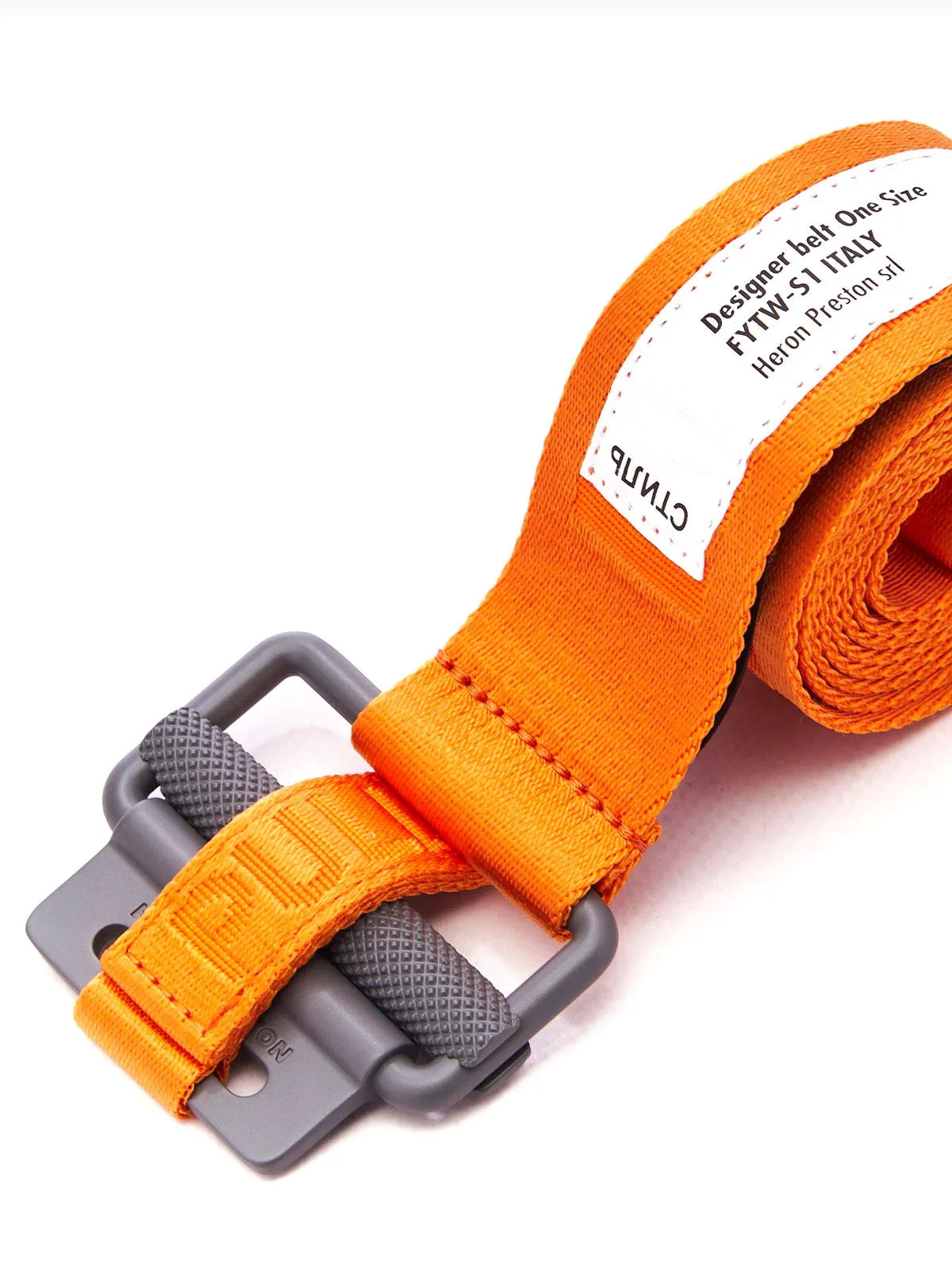 Heron Preston Logo-Patch Slide Buckled Belt