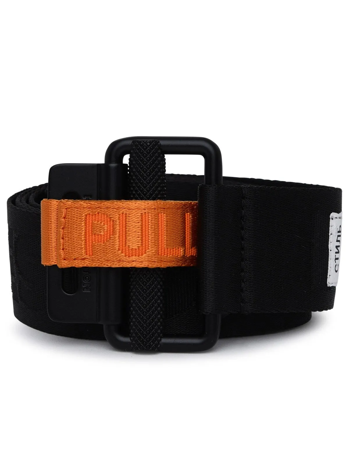 Heron Preston Tape Logo-Patch Buckle Fastened Belt