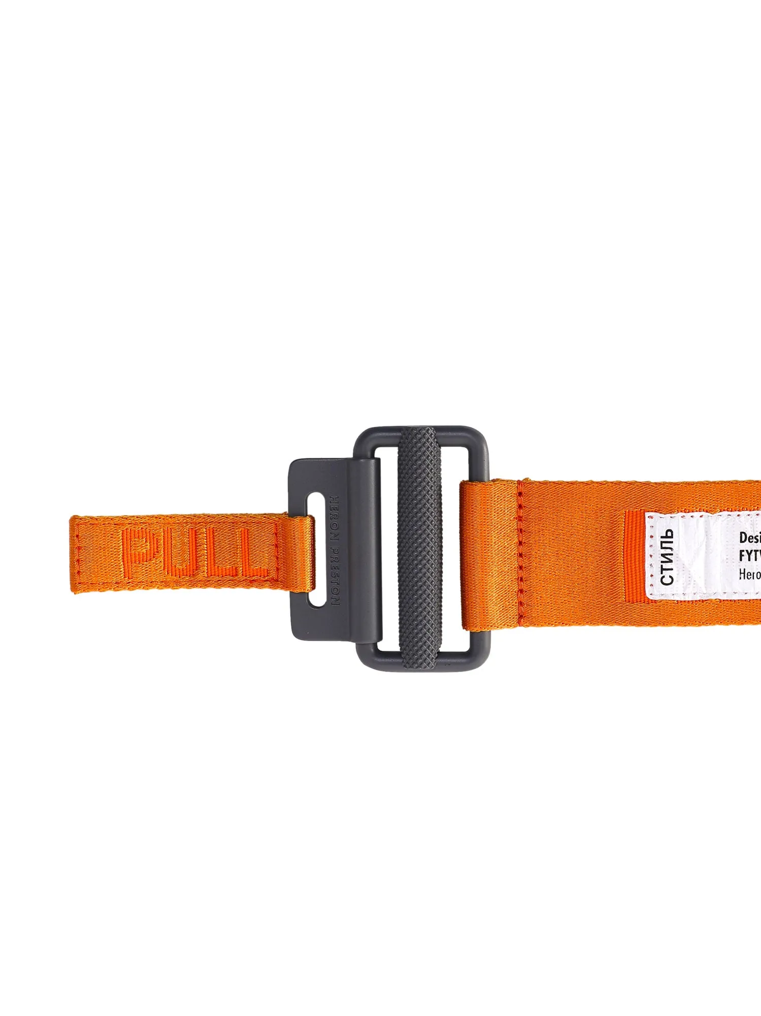 Heron Preston Tape Logo-Patch Buckle Fastened Belt