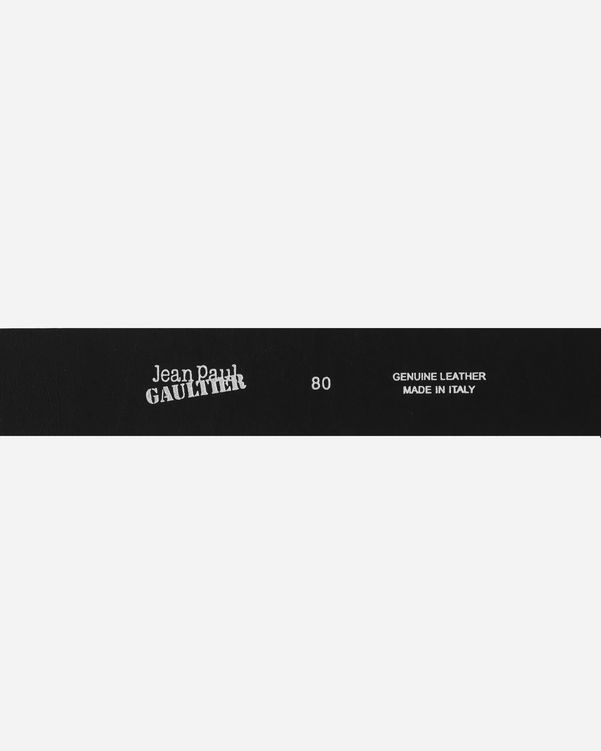 JPG Leather Belt Black