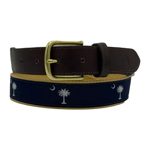 Kids South Carolina Crescent Moon Palmetto State Flag Belt