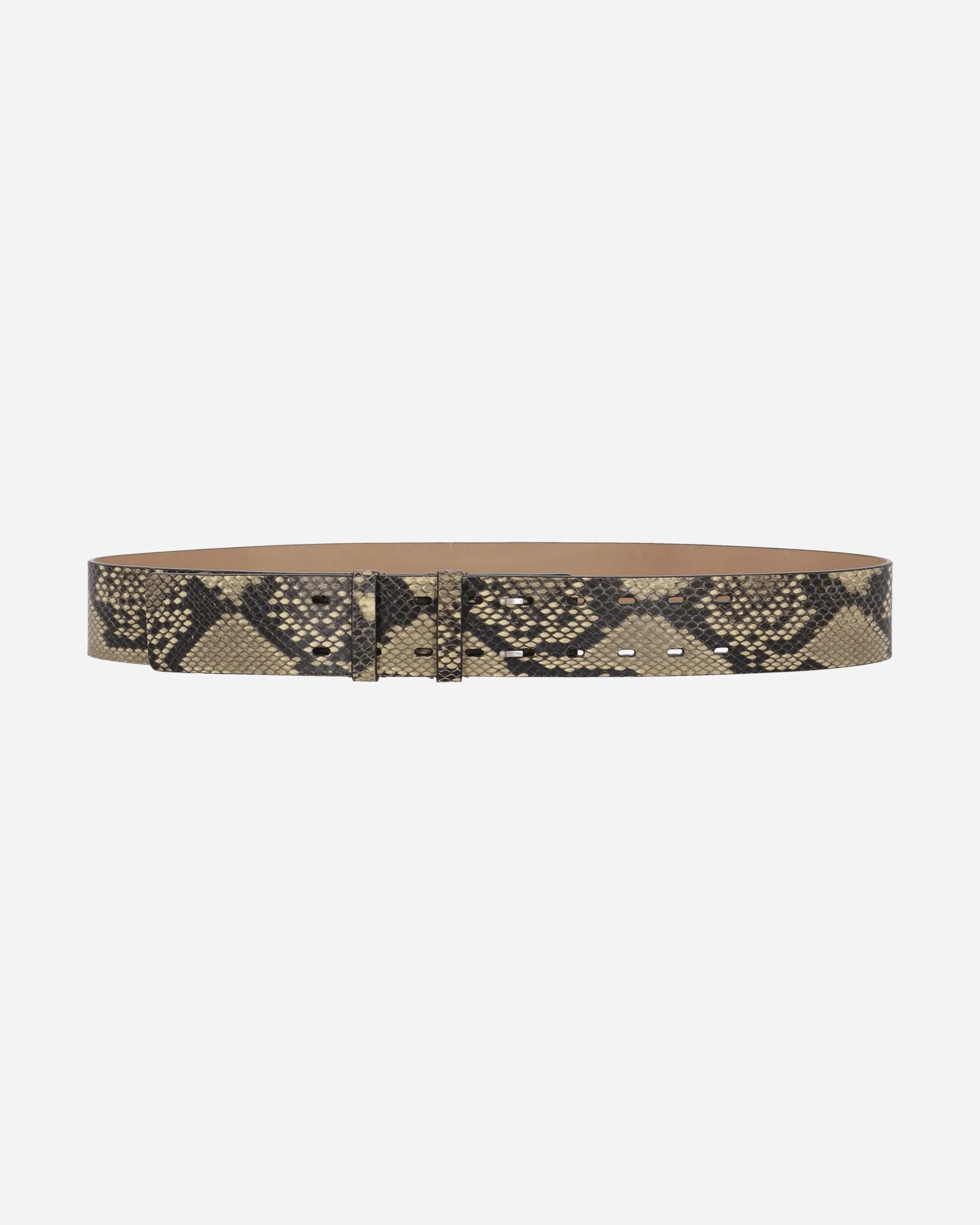 Leather Belt Beige